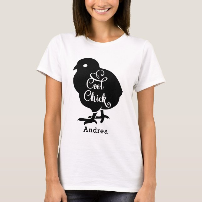 Camiseta Guay Chick Personaliza el nombre de Girly Baby Chi (Anverso)