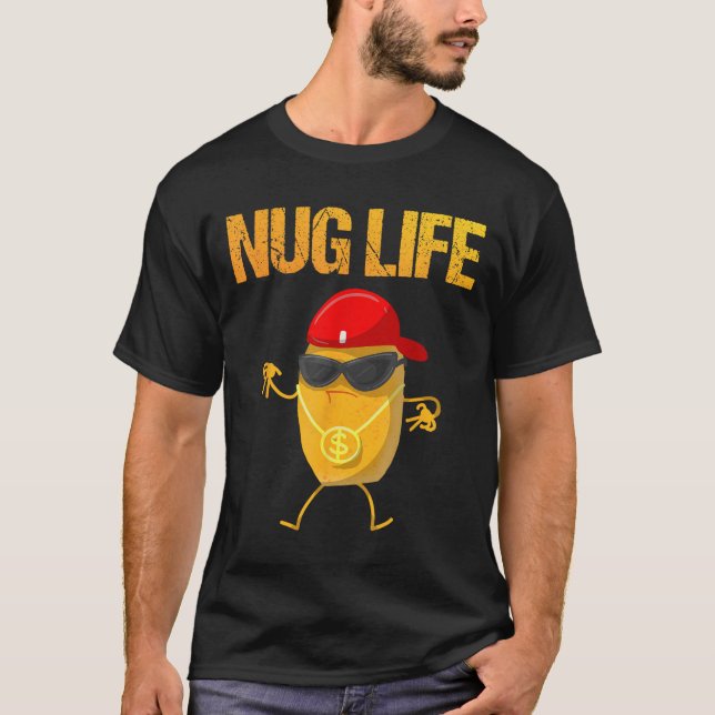 Camiseta Guay Chicken Nugget Art Para Niños Chicken Nugg (Anverso)