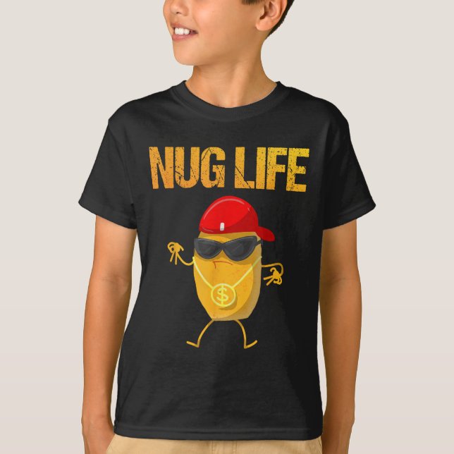 Camiseta Guay Chicken Nugget Art Para Niños Chicken Nugg (Anverso)