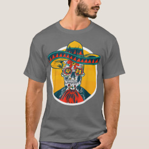 Camiseta Guay Cinco de Mayo Esqueleto Mexicano Mariachi Fie