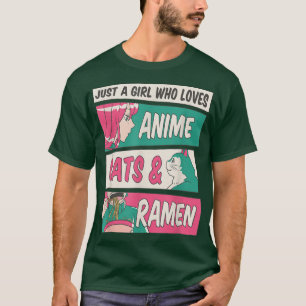 Camiseta Guay Citas - Sólo un chica que ama el anime, los g