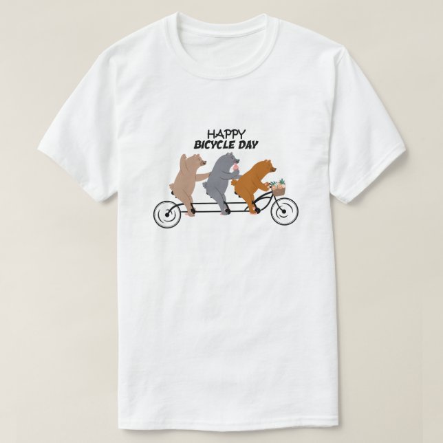 Camiseta Guay Classic Happy Bicycle Day (Diseño del anverso)
