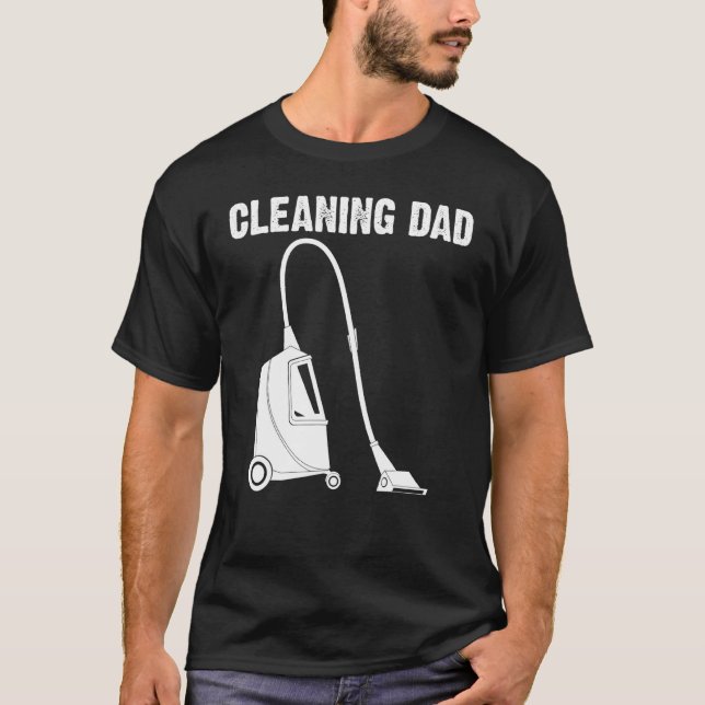 Camiseta Guay Cleaning Art Para Papá, Herramientas Limpiado (Anverso)