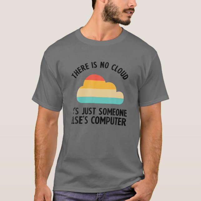 Camiseta Guay Cloud Gift Funny No Hay Computadora Nube S (Anverso)