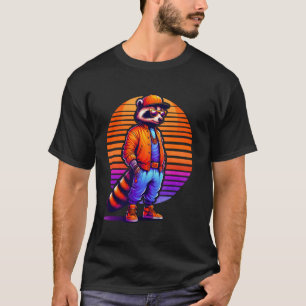 Camiseta Guay Coati Moderno Estilo Urbano Sunset Retro Art