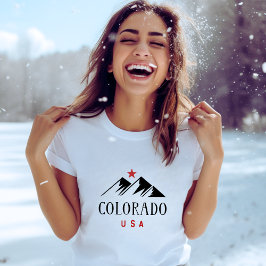 Camiseta Guay Colorado USA Mountains con color de luz de la