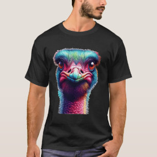 Camiseta Guay Colorous Emu Face Entusiast Ostrich Emu