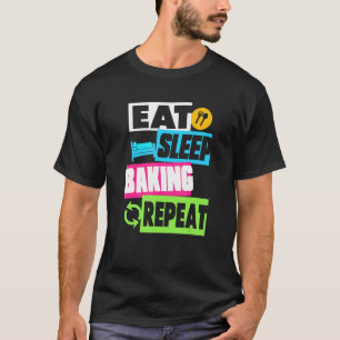 Camiseta Guay Comer Sleep Baking Repetir el estilo urbano c