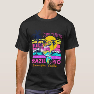 Camiseta Guay Copacabana Beach Brasil Rio Summer Vibes Grap