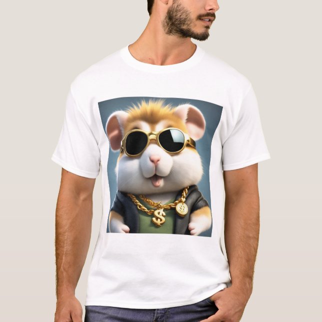Camiseta Guay, Corto Y Fluffy Hamster (Anverso)