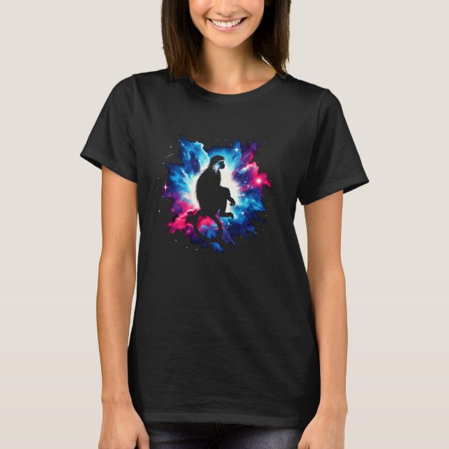 Camiseta Guay Cosmic Colobus Monkey Galaxy Graphic Space Ar (Anverso)
