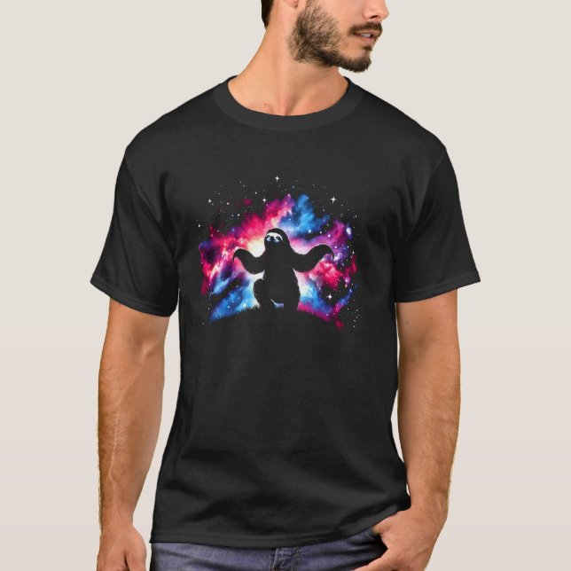 Camiseta Guay Cosmic Sloth Galaxy Graphic Space Art (Anverso)