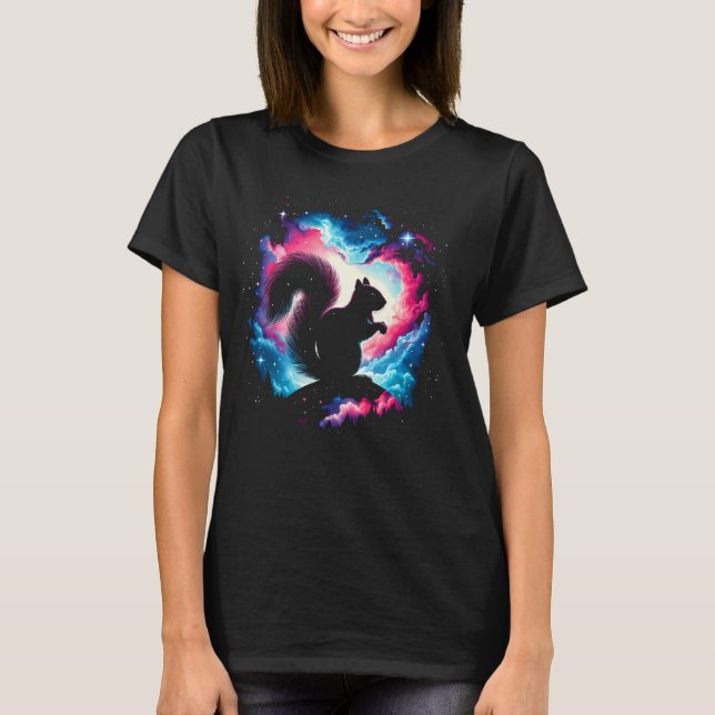 Camiseta Guay Cosmic Squirrel Galaxy Graphic Space Art (Anverso)
