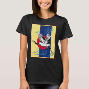 Camiseta Guay Crane Bird Artwork Danza De Crane Japanese Re