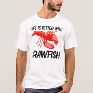 Camiseta Guay Crawfish Art Para Hombres Mujeres Lobster Cra
