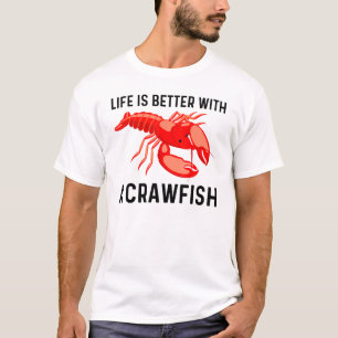 Camiseta Guay Crawfish Art Para Hombres Mujeres Lobster Cra