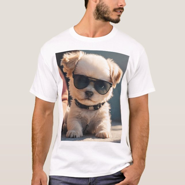 Camiseta Guay, Cuidada Y Fluffy Puppy (Anverso)