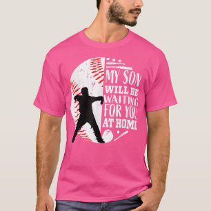 Camiseta Guay Cute Beisbol Catcher Mom Dad Son Padres Quo