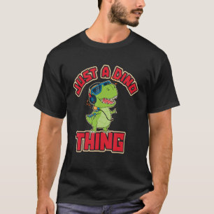 Camiseta Guay Cute Dino Baby Dinosaur Music Jung