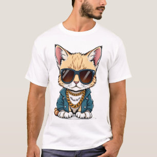 Camiseta Guay, Cute, Gatito Doodle