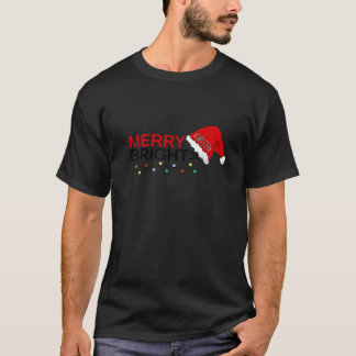 Camiseta Guay Cute Merry con navidades brillantes