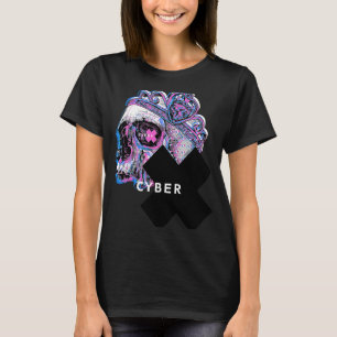 Camiseta Guay Cyber X Skull Skull Ilustracion Set Graphic S
