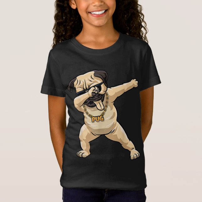 Camiseta Guay Dabbing Pug Shirt - Graciosa danza Pug Dabbin (Anverso)
