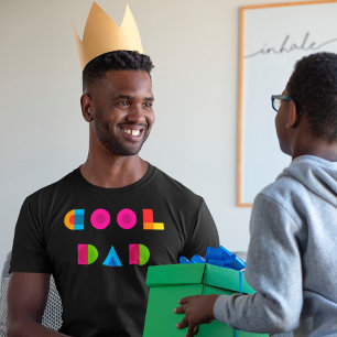Camiseta Guay Dad Colorful Geometric Typography Black