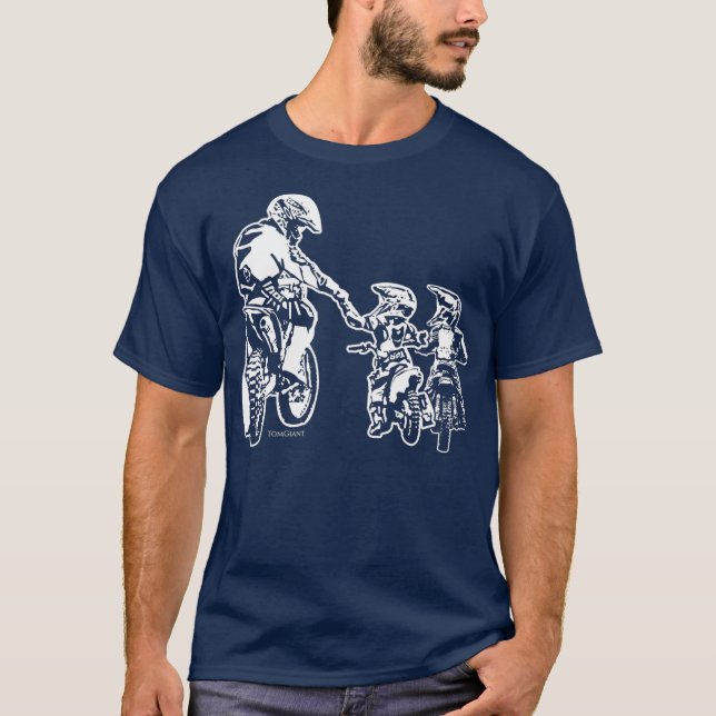Camiseta Guay Dad Dirt Bike Rider Motocross Padre Son (Anverso)