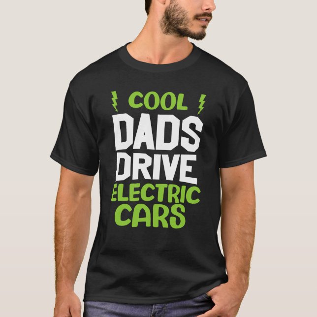 Camiseta Guay dad drive coche eléctrico presente controlado (Anverso)