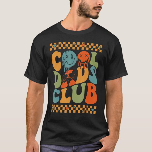 Camiseta Guay Dads Club Fathers Day Groovy Retro Mejor Papá (Anverso)