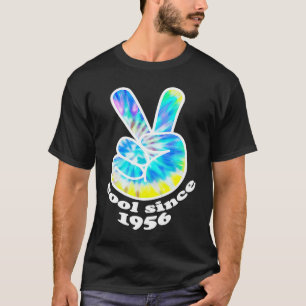 Camiseta Guay De Cumpleaños De 1956 A La Paz De Tie Dye