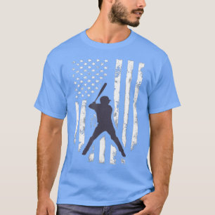 Camiseta Guay de la bandera estadounidense de béisbol con p