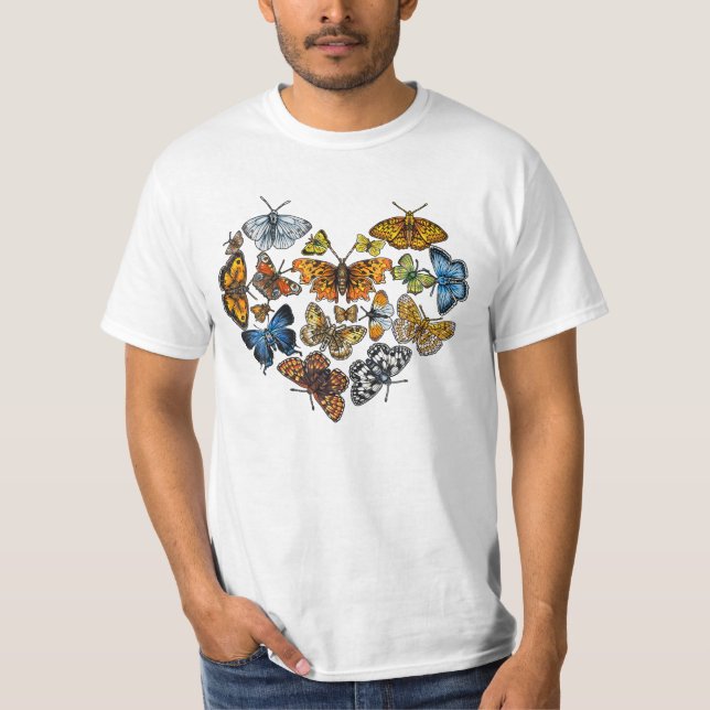 Camiseta Guay de los hombres del regalo de mariposa (Anverso)
