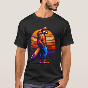Camiseta Guay Dhole Moderno Estilo urbano Sunset Retro Art