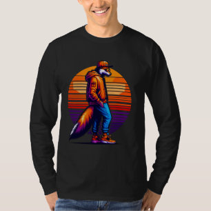 Camiseta Guay Dhole Moderno Estilo urbano Sunset Retro Art