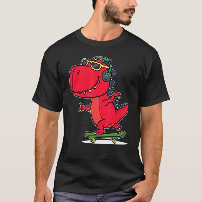 Camiseta Guay Dinosaur Headset Sun Glass Relax Chill (Anverso)