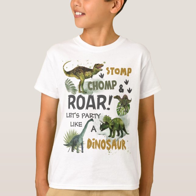 Camiseta Guay Dinosaurios Jurassic Boy Nacimiento (Anverso)