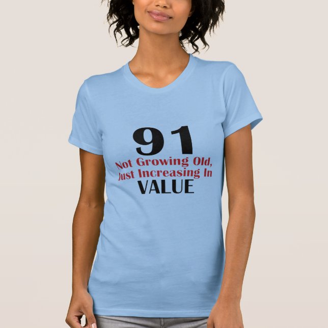 CAMISETA GUAY DISEÑOS DEL CUMPLEAÑOS DE 91 AÑOS (Anverso)