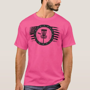Camiseta Guay Disk Golf Sport Usa Bandera Grunge Disk Golf