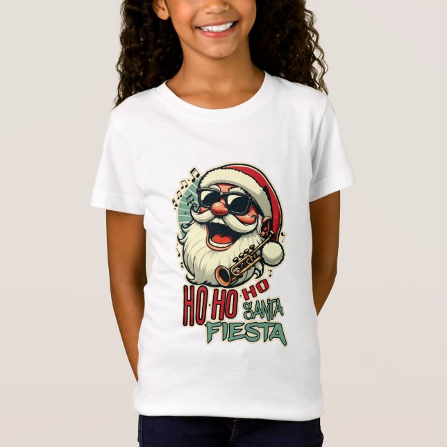 Camiseta Guay divertido Santa Claus con gafas de sol - Ho-h (Anverso)