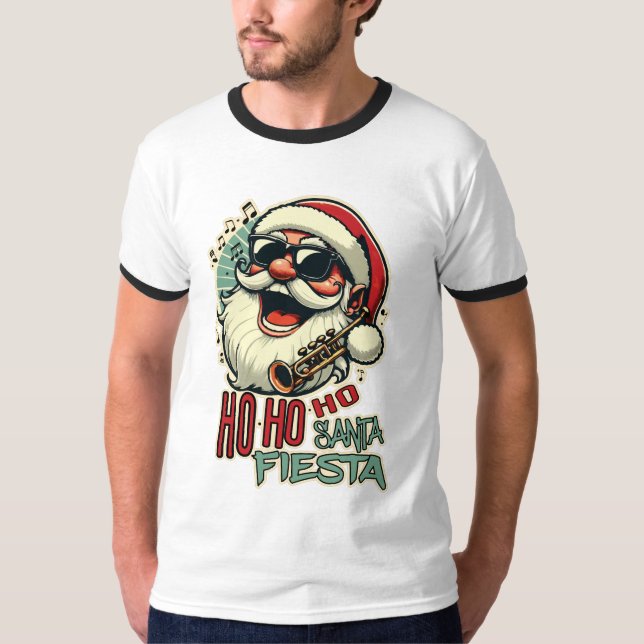 Camiseta Guay divertido Santa Claus con gafas de sol - Ho-h (Anverso)