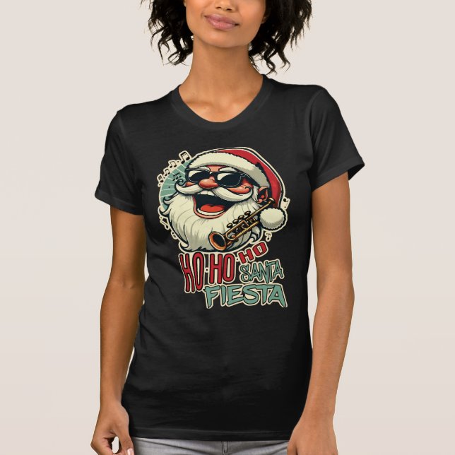 Camiseta Guay divertido Santa Claus con gafas de sol - Ho-h (Anverso)