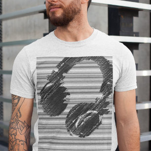 Camiseta Guay dj Auricular Grayish Music