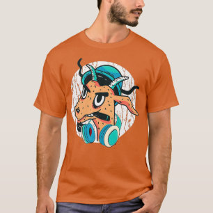 Camiseta Guay DJ Goat with Headphones Punk Fans de Goat Lov