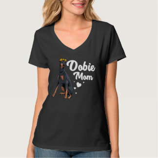 Camiseta Guay Doberman Mom For Women Chica Mother Doberman