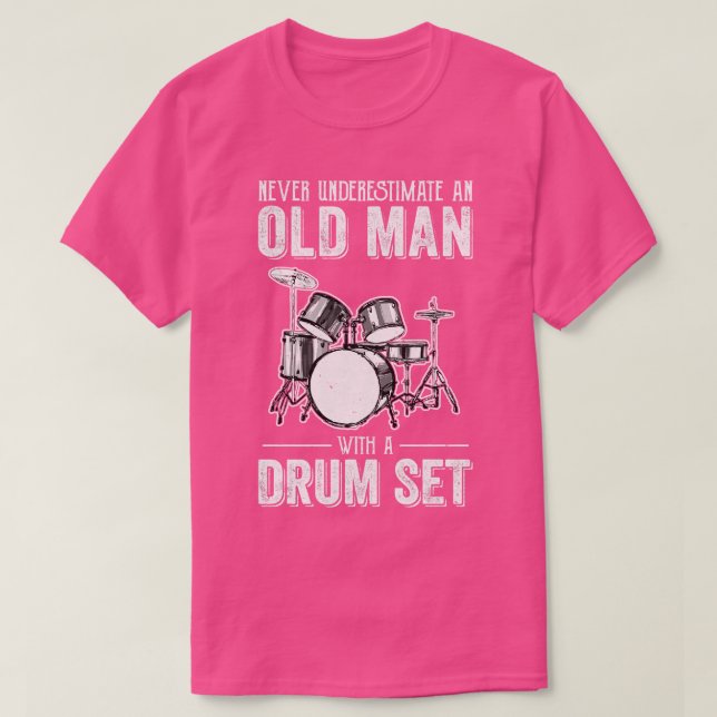 Camiseta Guay Drummer Art Men Dad Drum Set Drum Kit (Diseño del anverso)