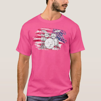 Camiseta Guay Drummer Art Para Hombres Mujeres Estados Unid