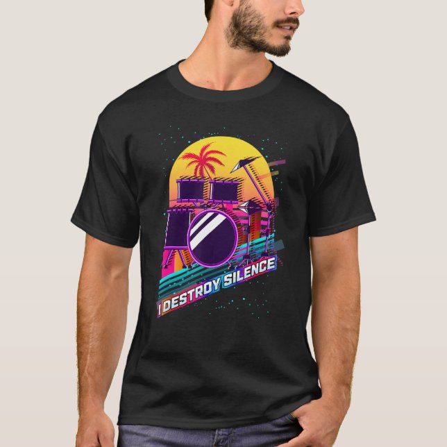 Camiseta Guay Drummer Dice Y Cita El Estilo Retro 80 S (Anverso)