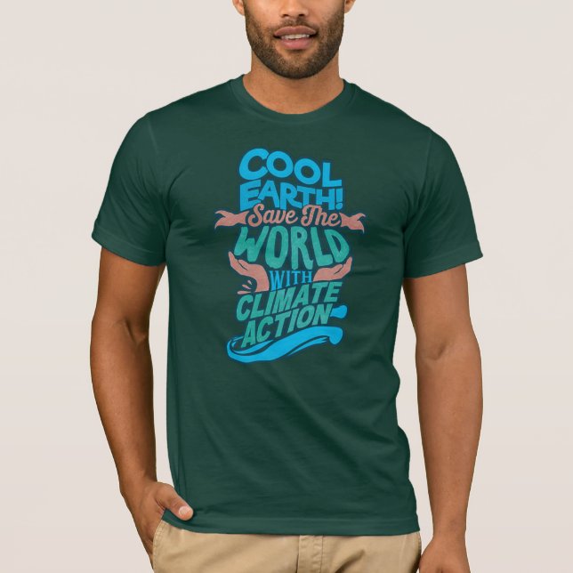 Camiseta Guay Earth Save World con la acción climática (Anverso)
